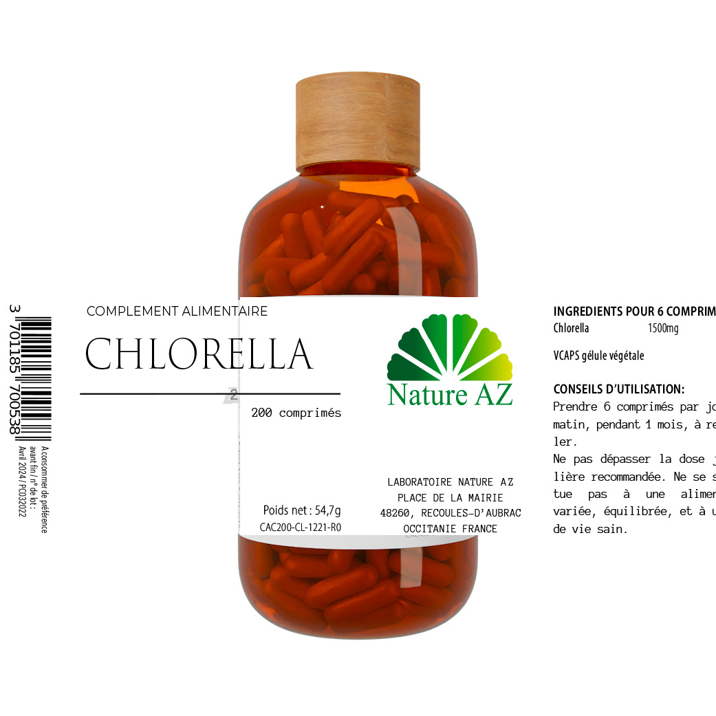 Chlorella pilulier nature az