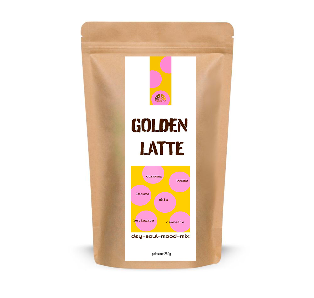 Golden latte Nature AZ betterave curcuma chia