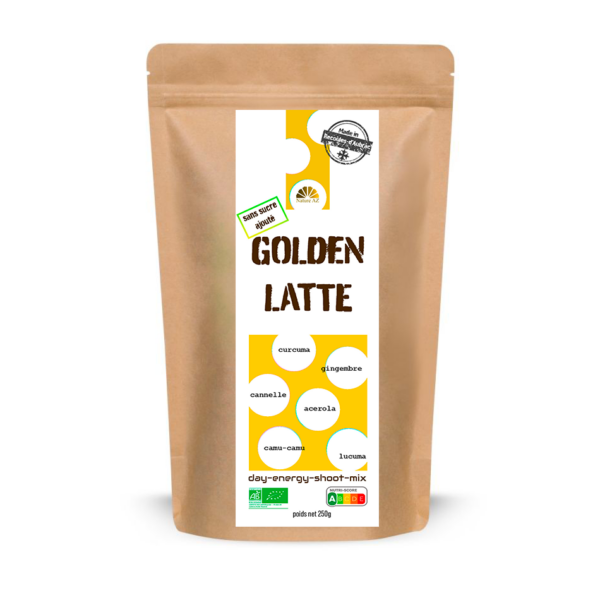 golden latte sans sucre ajouté bio